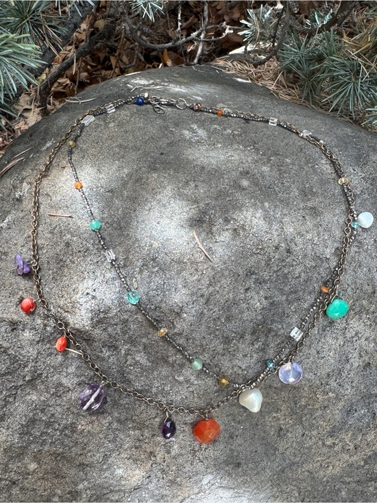 Sundance Jewelry - Sundance Multicolor Gemstone Double-Layer Necklace